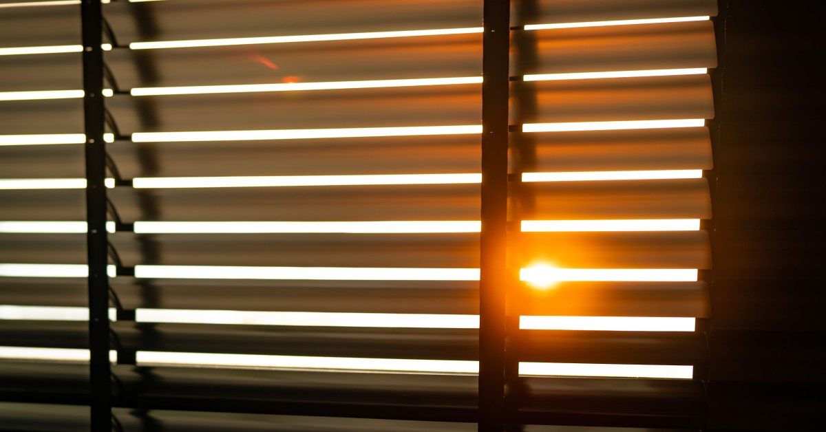 blinds in the sun
